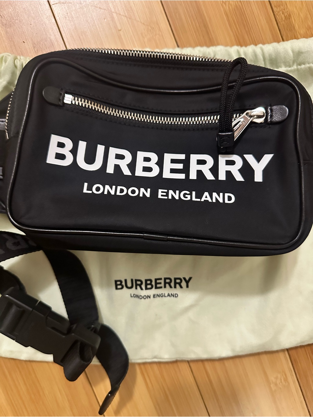 Burberry Black Logo Belt Bag